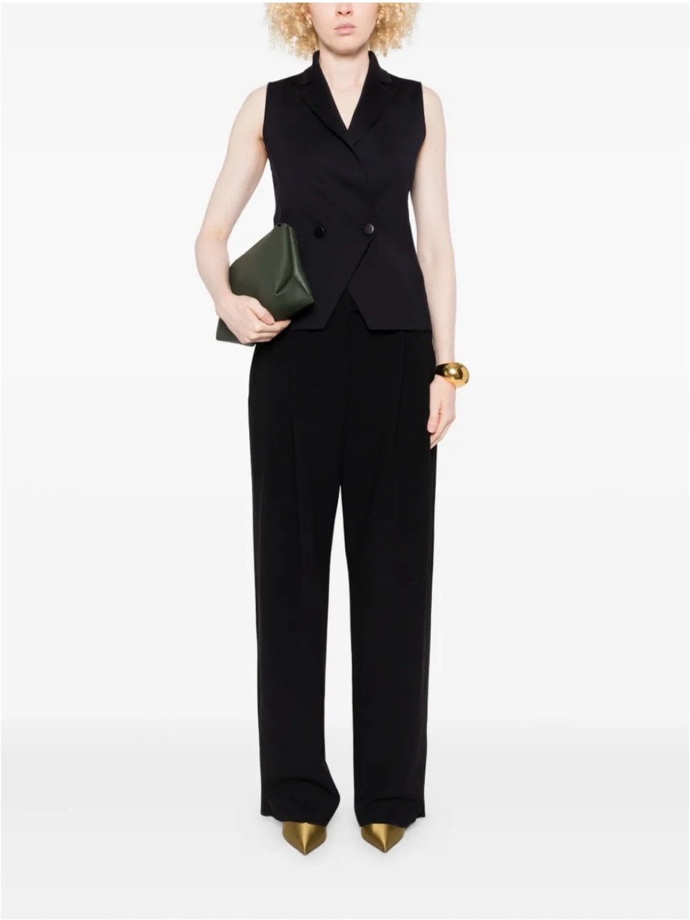 Giorgio Armani Double-Breasted Sleeveless Waistcoat